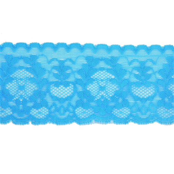 Δαντέλα Ελαστική Γαλάζια 6,5 cm