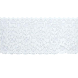 Δαντέλα Ελαστική Λευκή 6,5 cm