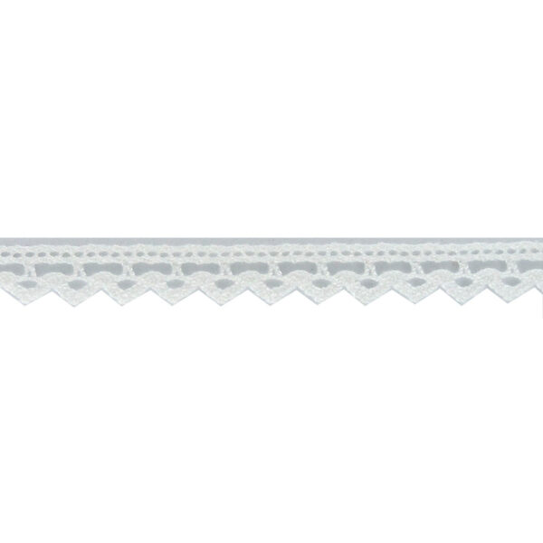 Δαντέλα Βαμβακερή Λευκή 1 cm 413352