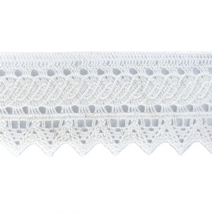 Δαντέλα Βαμβακερή Λευκή 5,2 cm 30963