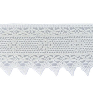 Δαντέλα Βαμβακερή Λευκή 5 cm 50717