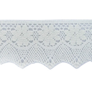 Δαντέλα Βαμβακερή Λευκή 7 cm 30941