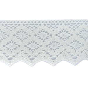 Δαντέλα Βαμβακερή Λευκή 7,5 cm