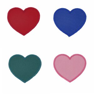 Θερμοκολλητικό Μοτίφ Καρδιά 45x50mm (7 Χρώματα)