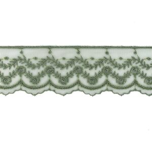 Δαντέλα Πολυεστερική Πράσινη 4,5 cm 40133