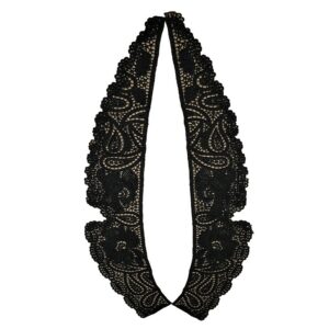 Γιακάς Βαμβακερός Μαύρος Δαντελένιος 227862