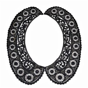 Γιακάς Βαμβακερός Μαύρος Δαντελένιος 7464130