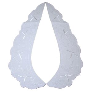 Γιακάς Βαμβακερός Λευκός 17160