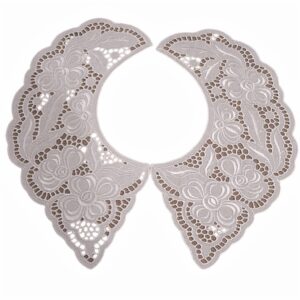 Γιακάς Βαμβακερός Λευκός Δαντελένιος 53635