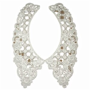 Γιακάς Βαμβακερός Λευκός Δαντελένιος 64045