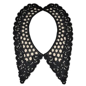 Γιακάς Βαμβακερός Μαύρος Δαντελένιος 1752