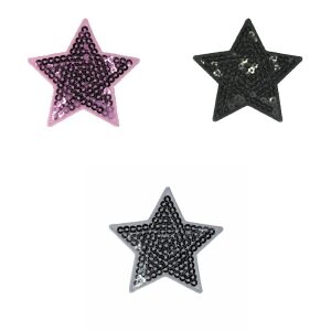Θερμοκολλητικό Μοτίφ Αστέρι με Πούλιες (Διάφορα Χρώματα) 9945