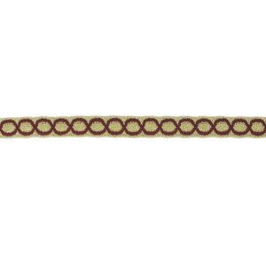 Τρέσα Πολυεστερική Χρυσή Μπορντό 10 mm 31808