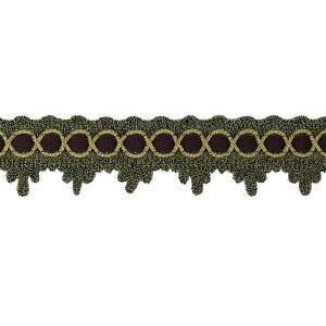 Τρέσα Πολυεστερική Χρυσή Μπορντό 20 mm 171310