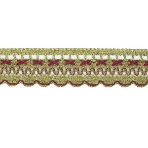 Τρέσα Πολυεστερική Χρυσή Μπορντό 35 mm 13393