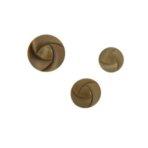 Κουμπί Πλαστικό Μπεζ Σκούρο (3 Μεγέθη) 81344