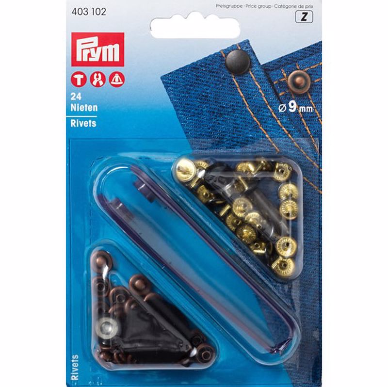 Πριτσίνια Μπρονζέ 9 mm Prym 403102