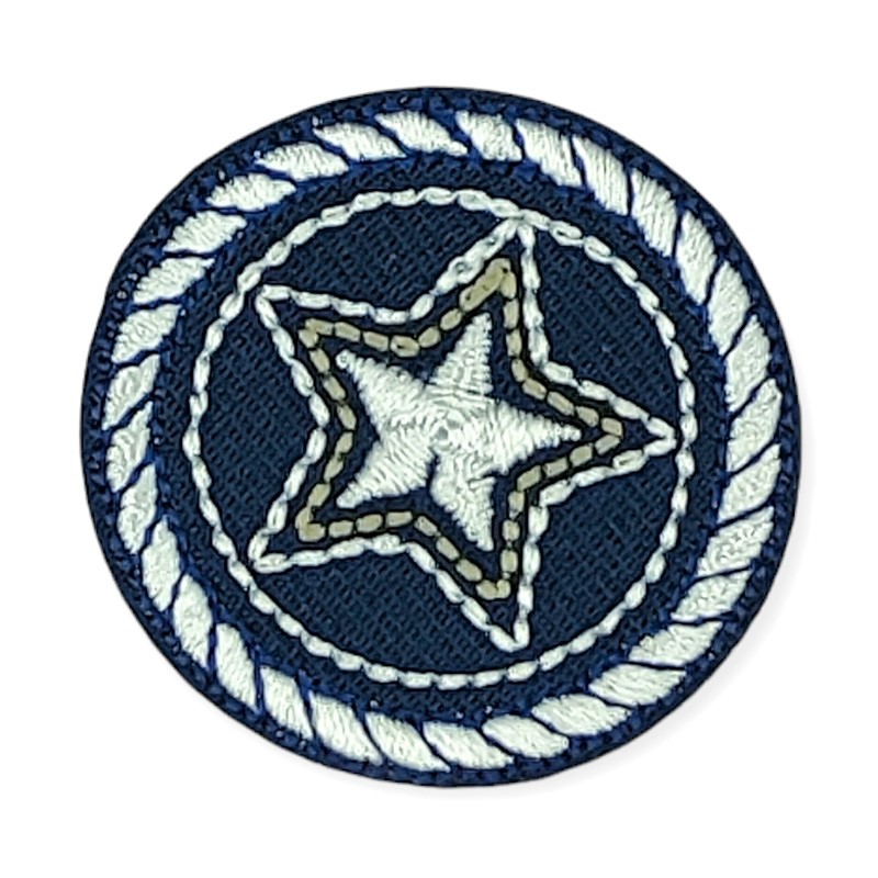 Θερμοκολλητικό Μοτίφ 50 mm Μπλε