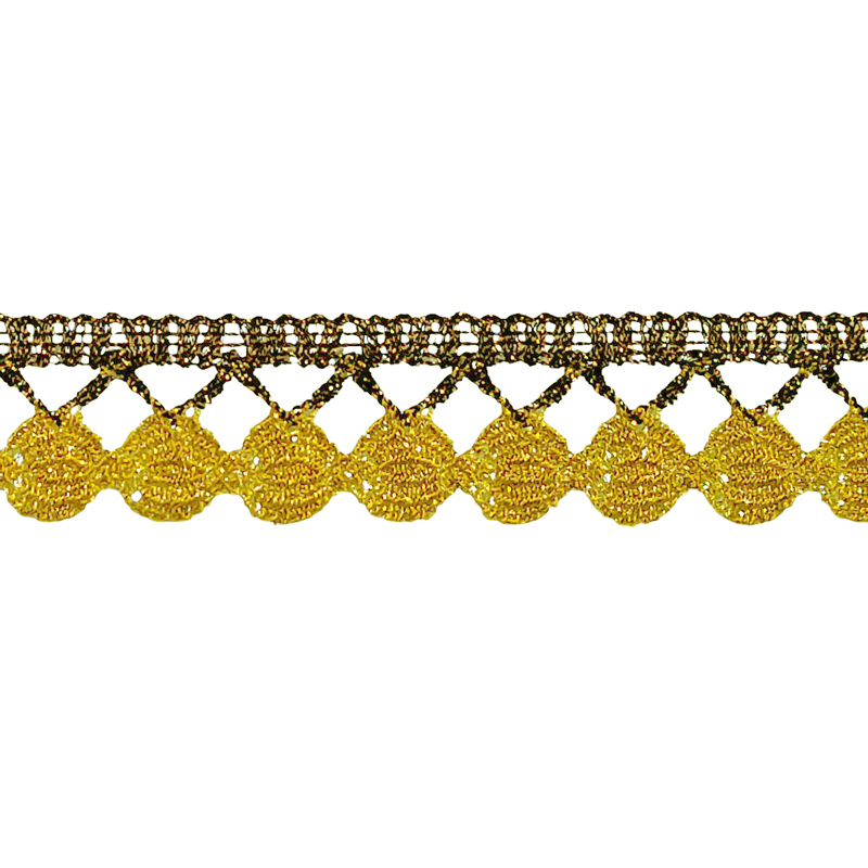 Δαντέλα Χρυσή Δίχρωμή 2 cm 30571