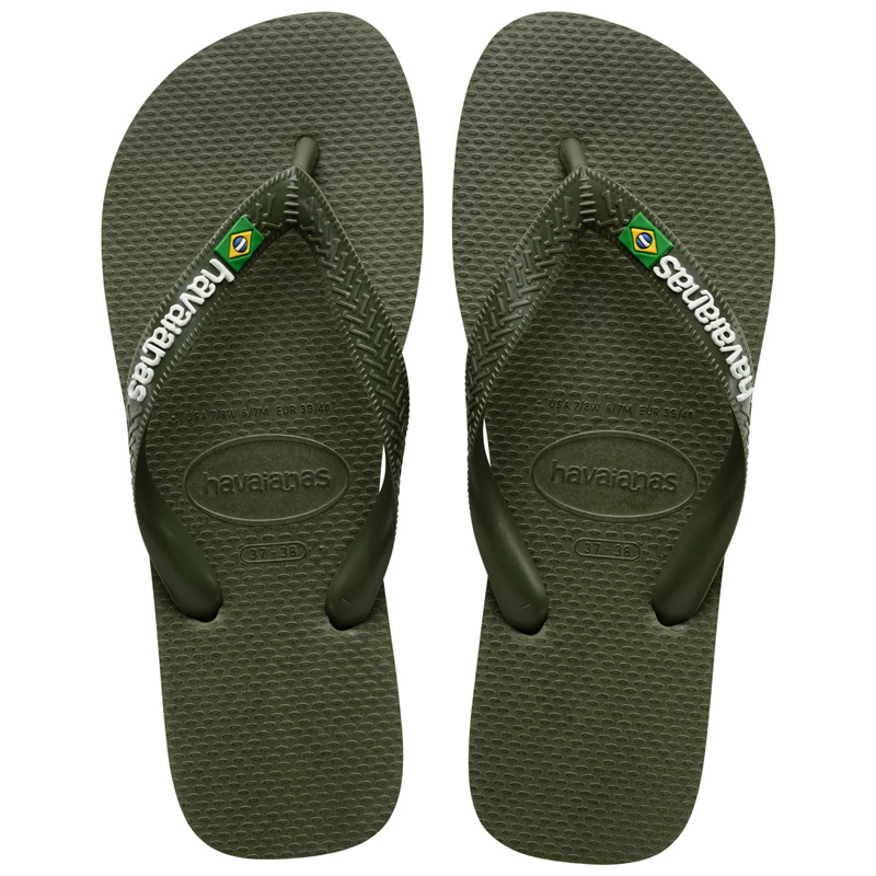 Σαγιονάρες Havaianas Brazil Logo Verde Olive 35-36
